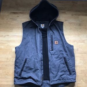 Carhartt hooded vest.